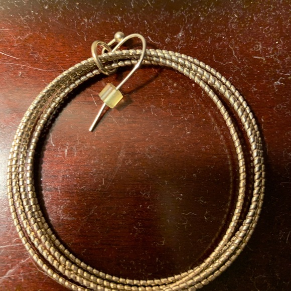 EUC multi hoop gold tone earrings - Picture 3 of 6